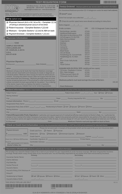 Completing the Requisition
